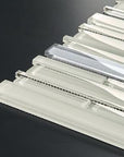 5.2 Sq Ft of Light Gray Artisan Glass Simple Strip Mosaic Tile in Denver | TileBuys