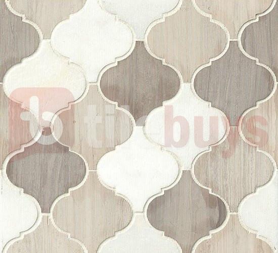 Mixed Marble Mosaic Tile - 4" Arabesque Lanterns in Luxembourg | TileBuys