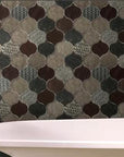 Natural Stone & Glass Mosaic Wall Tile in Panache Rain Drop | TileBuys