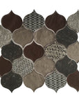 Natural Stone & Glass Mosaic Wall Tile in Panache Rain Drop | TileBuys
