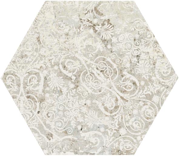 Off-White & Pale Pink Bohemian Distressed Carpet Look Porcelain Tile | TileBuys
