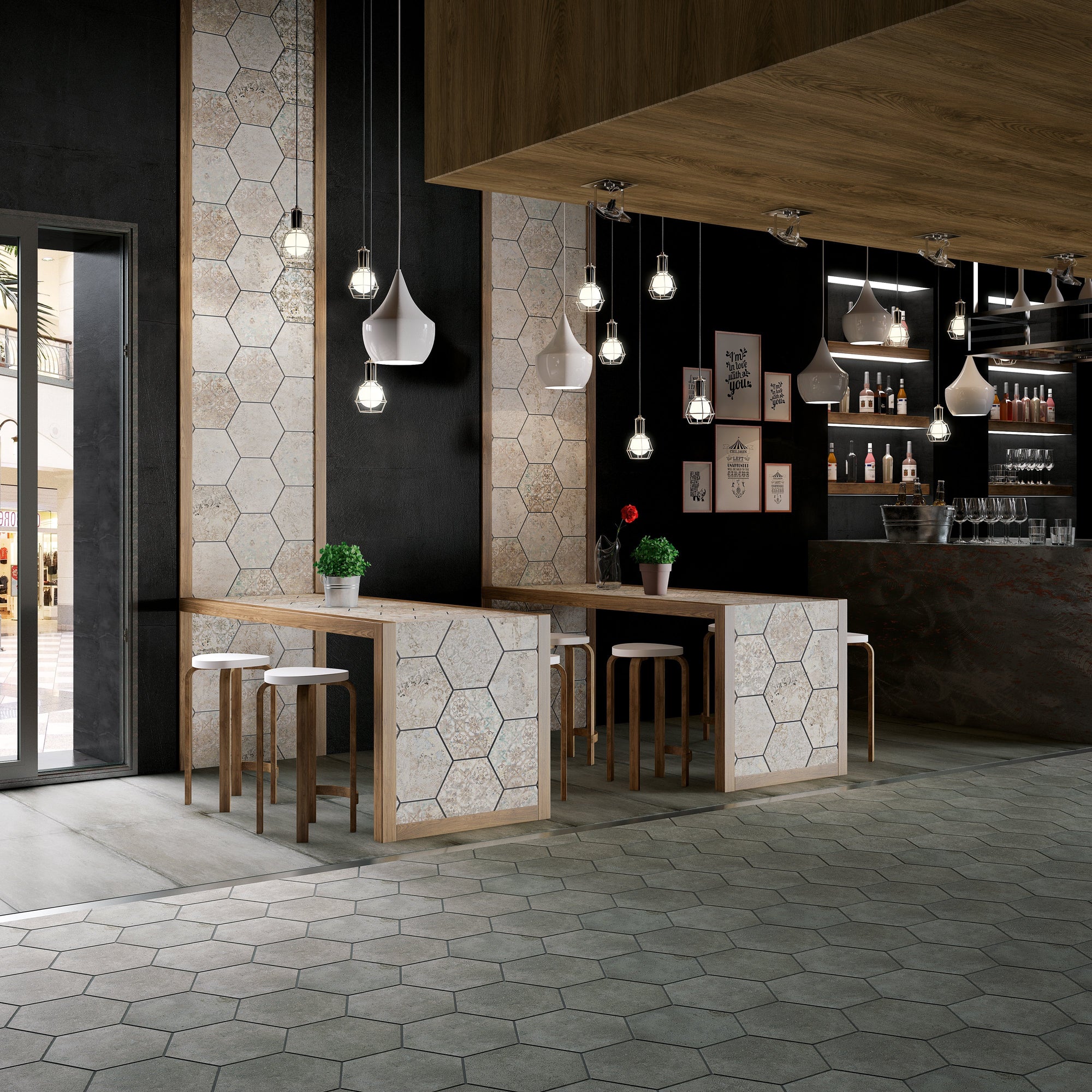 Off-White &amp; Pale Pink Bohemian Distressed Carpet Look Porcelain Tile | TileBuys