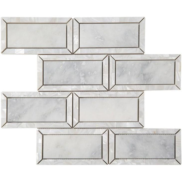 outlined-subway-bricks-marble-mosaic-tile-in-3-color-combinations ...