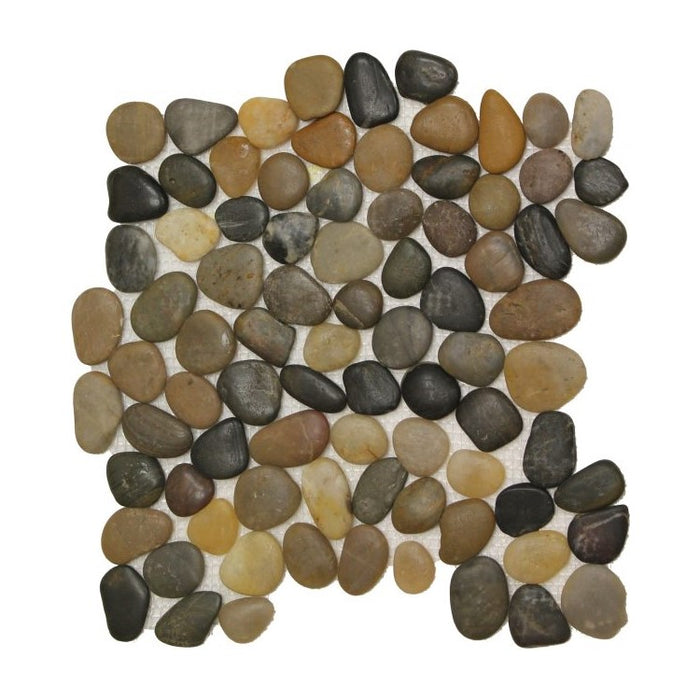 Coffee Caramel Pebble Bathroom Floor Tiles | TileBuys