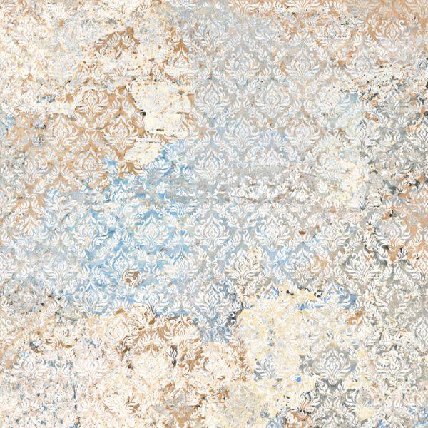 Pink & Blue Bohemian Distressed Carpet Look Porcelain Tile | TileBuys