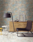 Pink & Blue Bohemian Distressed Carpet Look Porcelain Tile | TileBuys