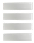 5 Sq Ft of Silver Grey Glass 3x12" Subway Tile | TileBuys