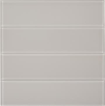 5 Sq Ft of Silver Grey Glass 3x12" Subway Tile | TileBuys