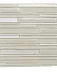 5.2 Sq Ft of Beige Artisan Glass Simple Strip Mosaic Tile in Sioux Falls | TileBuys