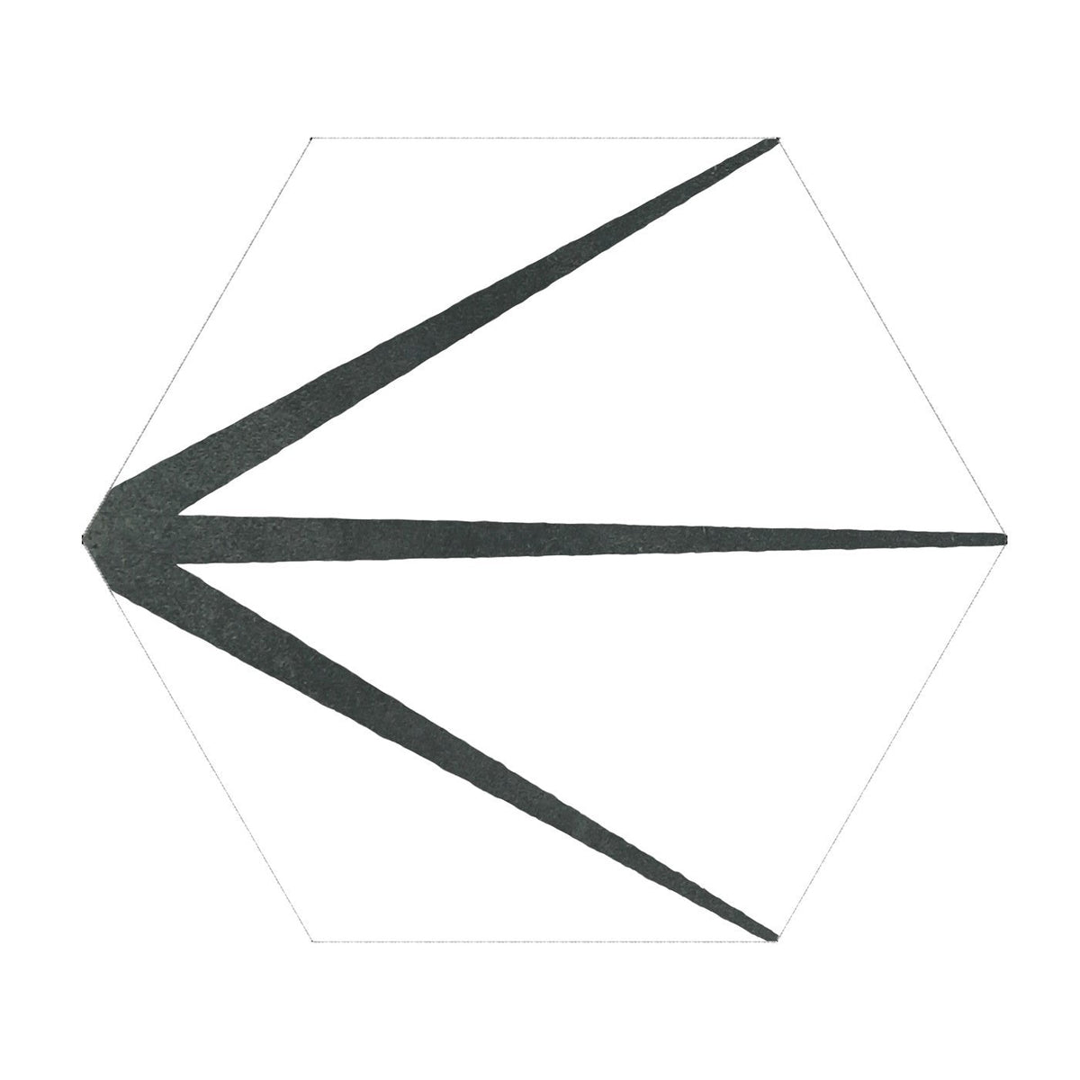 Starburst Pattern Hexagon Porcelain Tiles in White (10.05 Sq Ft) | TileBuys