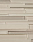 5.2 Sq Ft of Taupe Artisan Glass Simple Strip Mosaic Tile in Texas | TileBuys