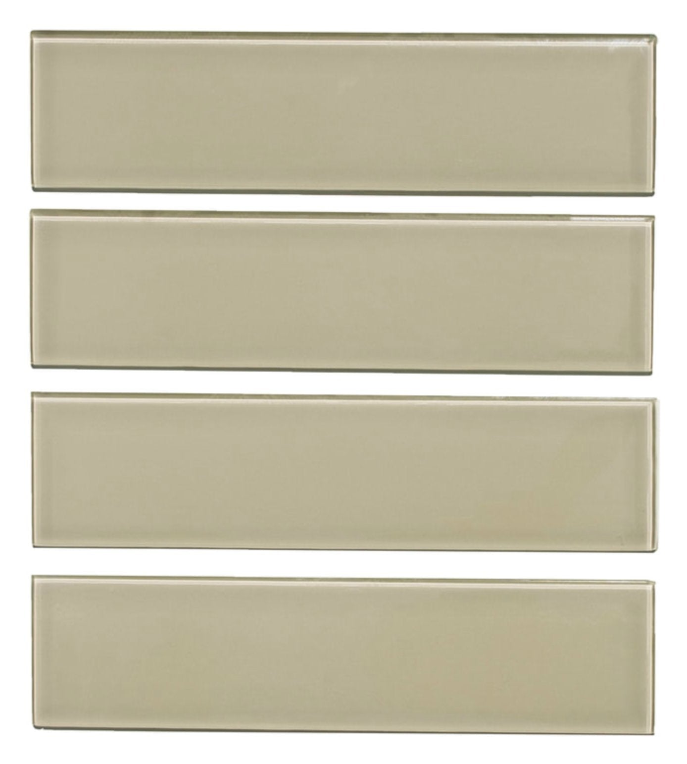 5 Sq Ft of Taupe Glass 3x12" Subway Tile | TileBuys
