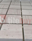 5 Sq Ft of White Oak Marble Mosaic Tile - 2" Squares - Polished | TileBuys