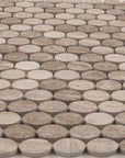 4.8 Sq Ft of White Oak Marble Mosaic Tile - Stretched Oval Penny Rounds - Honed | TileBuys