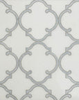 White Thassos and Blue Celeste Marble Waterjet Mosaic Tile in Moroccan Marrakesh | TileBuys