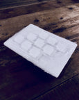 White Thassos and Carrara Bianco Marble Waterjet Mosaic Tile in Princess Weave | TileBuys