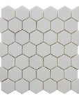 White Thassos Marble Mosaic Tile - 2" Hexagons | TileBuys