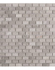 Wooden Marble Mosaic Wall Tile - Mini Brick Pattern - Honed | TileBuys